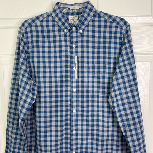 J. Crew Men’s Shirtings Classic Stretch Plaid Long Sleeve Button Down Shirt Sz S - Picture 2 of 11